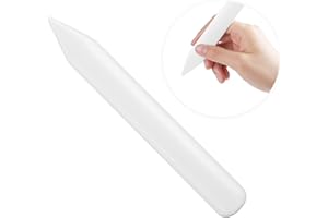 HONOSON Outil de Notation du Dossier d'Os Véritable Plioirs à Papier en Os de Bétail Outil de Pliage de Reliure Outil de Brunissage pour Cuir Naturel Outil à Plier de Papier de Scrapbooking