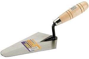 Alyco - Paleta Soldada Tipo Madrid, con Mango de Madera, 178 x 98 mm - 195710