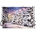 Price comparison product image MEHOFOTO Splendid Winter Snow Scene Landscape Pine Trees Photography Backdrops Props Castle Photo Studio Backgrounds 7x5ft
