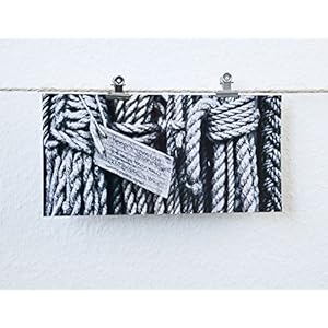 Postkarte XXL Panorama Seil Knoten Maritim