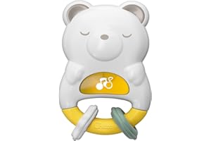 Chicco, Sonaglino Elettronico Orso, Due Modalità: Giorno e Notte, Melodie Allegre e Luci Lampeggianti, Musica Classica e Luci Soffuse, Attività Manuali, Aggancialo al Lettino, Giochi Neonato 0 Mesi +