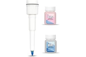 UIUZMAR Replacement pH Probe with pH Calibration Solution(4.00&7.00) for Spear Food pH Meter, Replaceable pH Electrode for UIUZMAR UMR-F02