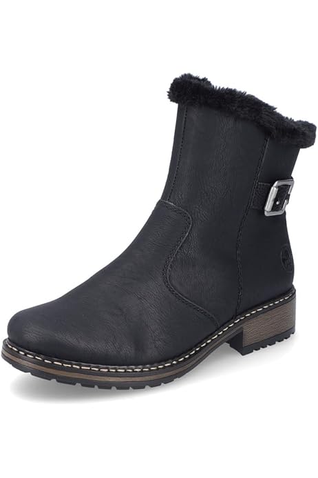 Stiefel Damen Grau Rieker Damen Chelsea Boots 72690 Bequem