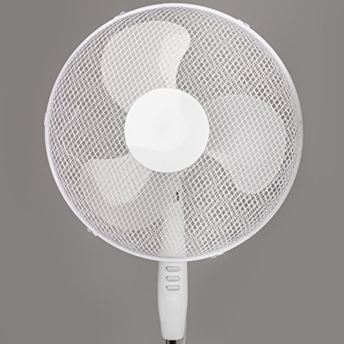 Oramics Stand Ventilator mit 3 Geschwindigkeitsstufen Ø 40cm in Weiß, 42W Standlüfter - 8