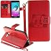 Produktbild Neu ISENPENK Samsung Galaxy A5(2016)/A510F/A5(2016) Duos Hülle Leder [Rot] Wallet Magnet,Tiere Muster 3D Panda Galaxy A5(2016)/A510F/A5(2016) Duos Flip Case Tasche Lederhülle 3-in-1 Bookstyle Geldbörse Tasche,Ständer Standfunktion Schutzhülle Tasche Credit Card Slots