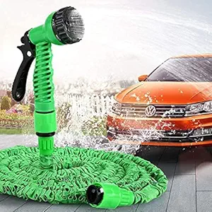 JEVOX Angourie Magic Hose Garden Pipe, 50 Feet Expandable Garden Hose for Car Washing Gun Retractable Garden Watering Hose Pipe with Gun for Car