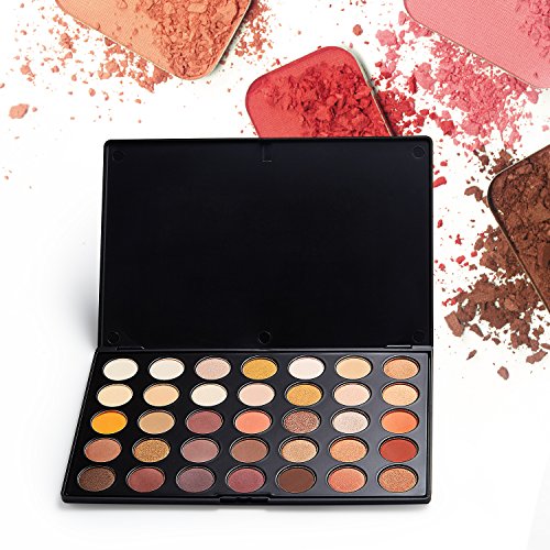 Lidschatten Palette, VALUE MAKERS® hoch pigmentierte Lidschatten, Profi-Augenpalette mit 35 Farben /35O - 6