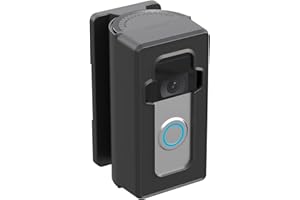 AISVAN Anti-Diebstahl-Video-Türklingel-Eckhalterung mit verstellbarem Winkel, Montagehalterung für Video-Türklingel 1/2/3/4, Abdeckungshalter, blockiert nicht Türklingel-Sensor