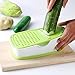 Produktbild 3 In 1 Gemüse Gemüseschneider Scheibe Planung Draht Rostfreier Stahl Klingen Multifunktion Cutter Groß Kapazität Container Reibe Mandoline
