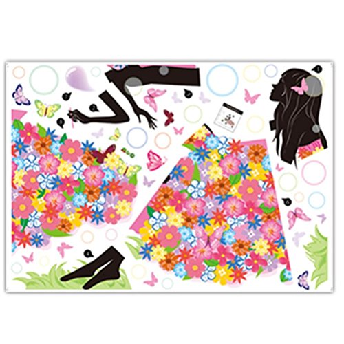 Oyedens Neu! Neu! Neu! Schmetterlings-Blumen-Fee-Aufkleber Schlafzimmer Wohnzimmer WäNde - 4