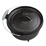 GRILL & MORE Essentials - Dutch Oven - Cacerola horno holandés de Hierro...