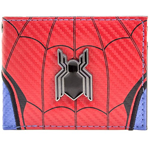 Cartera de Marvel Spider-Man Logotipo de regreso a casa rojo