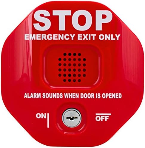 Exit Stopper for double doors standard, Colour - Red