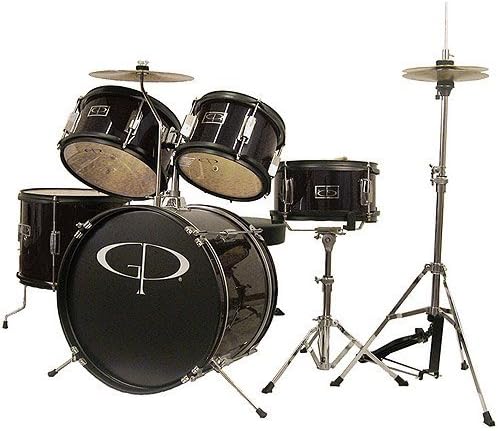 GP Percussion 5-Piece Junior Drum Set, Metallic B by GP Percussion