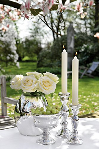 Fink 175026 Rondo Vase, Glas, silber, 21 x 18 x 21 cm - 2