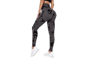 Litthing Gym Leggins Deporte Mujer Yoga Leggings Push Up Suaves Elásticos Tie Dye Mujer Anticeluliticos sin Costuras Opaco Scrunch Pantalones Yoga Running