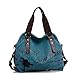 Produktbild shopaholic0709 rucksäcke Damen, Female Covered Crossbody Tasche Canvas Schulter Umhängetasche Große Kapazität Retro Bag Handtasche Stundent Messenger Bag
