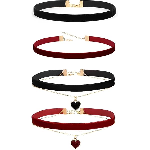 Choker in velluto nero: collana con ciondolo in pietra preziosa di cristallo - Italia