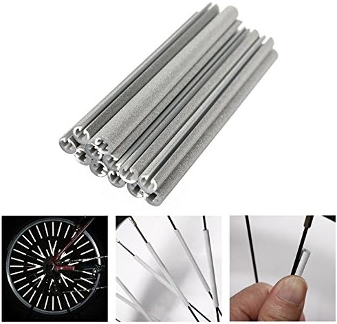 ETGtek 24pcs Spoke Reflectors Reflective Tubes Bike Bicycle Cycling Wheel Cycle Decor