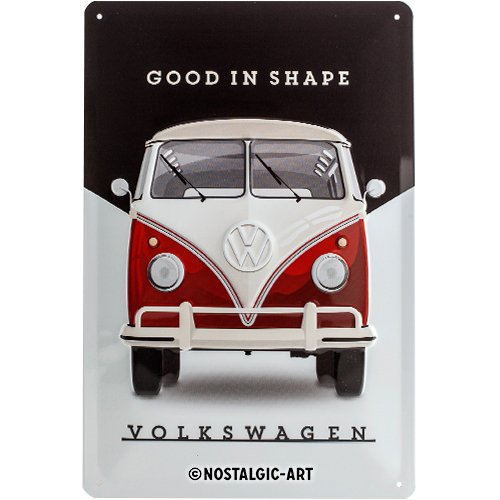 Nostalgic-Art 22260 Volkswagen Good en Shape, Cartel de Chapa, 20 x 30 cm