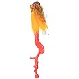 Artificial Fishing Lures Simulation Mouse Shape Resin Lure Bait Soft Bait Tackle with Dual Treble Hook for Saltwater Fresh Water(Yellow)