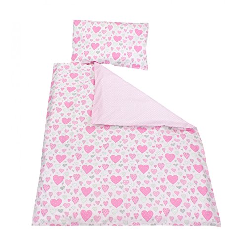 Kinder Bettwäsche 100x135 Wendebettwäsche 2 tlg. Set Babybettwäsche 100% Baumwolle Bettgarnitur