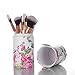 Make Up Brushes Holder Cosmetic Brushes Case Bag Travel Makeup Storage Box Cylinder Pen Pencil Vanity Cup with Lid (Pink)