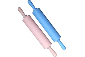 Vastsea Rodillo de Silicona, Rodillo de Silicona Antiadherente, Accesorios de Horneado Fondant con Superficie Antiadherente, reutilizable, para Tarta Corteza, Pizza, Pasteles de Masa (30cm)
