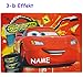 Produktbild alles-meine.de GmbH 3-D Effekt __ Unterlage -  Disney Cars - Lightning McQueen  - Incl. Name - a..