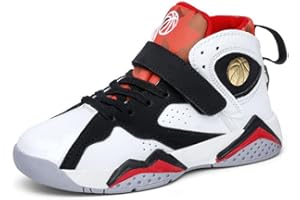 Hixingo Enfant Chaussure de Basketball, Garçon Sneakers Baskets Enfant Filles Mode Baskets de Basket-Bal pour Chaussures de Sport, pour Mixte Jeunes Homme Femme 28-39