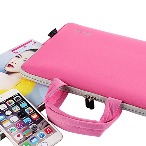 iColor Netbook- und iPad- Tasche Notebooktasche Laptoptasche Schutzhülle für Größe 9,7 10 10,2 Zoll) mit Tragegriff - 7