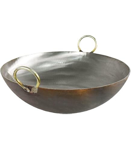 thumbnail image 2 of Reldor Heavy Duty Iron Karahi / Kadai / Wok – Traditional Balti Dish With Handles – Made In India 2 of 6