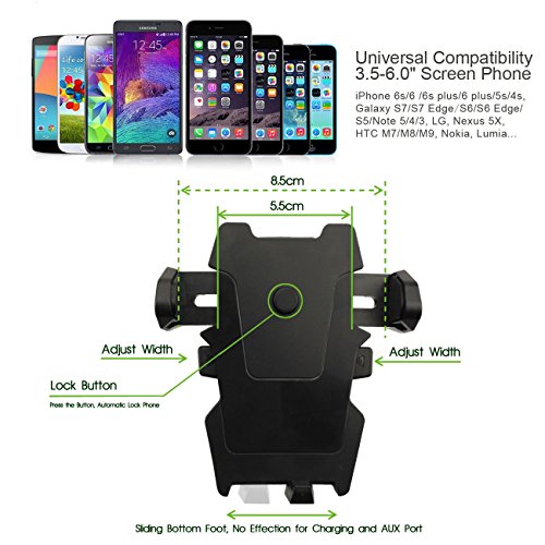 Mostfeel Car Mount, Auto-lock Universal Car Phone Holder with Extendable Arm for iPhone, Samsung, Huawei, Nexus etc. - Image 3