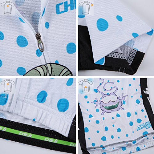 Ateid Kinder Radtrikot Set Kurzarm mit Radhose - 6