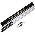 Beauenty 2Pack Lightsaber Metal Hilt 12 Colors Changeable,Battery Rechargeable 2-in-1 Double-Bladed FX Dueling Light Saber Cosplay Toy for Kids 3 Sound Mode