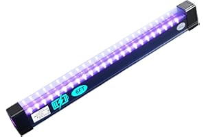 ACADEEP Rechargeable Black Lights for Glow Party, 395nm UV LED Portable UV Light, Battery Powered Blacklight Strip Light for Halloween, Posters, Aquarium, Neon Party