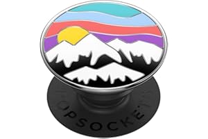 PopSockets: PopGrip - Rozkładany uchwyt i podstawka do telefonów oraz tabletów z wymiennymi krążkami PopTops - Enamel Altitude Adjustment