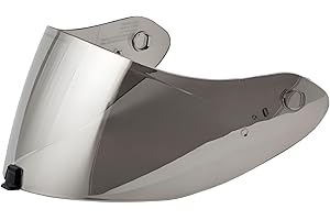 Guajiro - Visor Compatible with Scorpion EXO | R1 Evo Air | R1 Carbon Air | 1400 Evo Air | 1400 Carbon Air | 520 Evo Air | 391 | Pinlock Enabled Polycarbonate Screen (Silver)