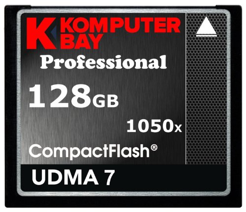 Komputerbay J8 128GB Professionelle COMPACT FLASH CARD CF 1050x WRITE 100MB/s lesen 160MB/s Extreme Speed UDMA 7 RAW 128 GB