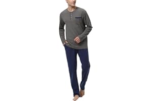 Nieery Pyjama Homme Coton Ensembles de Pyjama Homme
