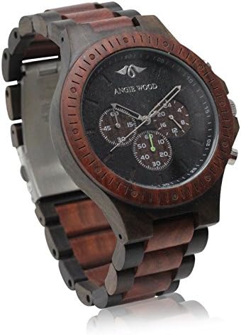 Angie Wood Creations Dark Sandalwood and Red Sandalwood Men’s Watch