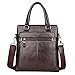 Produktbild Herren Handtasche Leder Handtasche File Tasche Computer Tasche Hardware Reißverschluss,Brown-OneSize