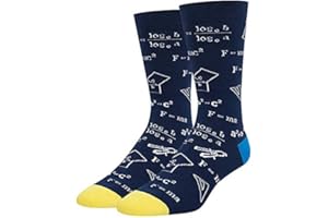 FGFD&OU Calcetines Divertidos Originales Unisexo de Algodón Para Hombre y Mujer - Fantasía Matemáticas, Regalo Para Navidad