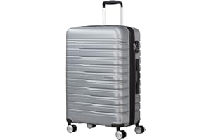American Tourister Flashline - Spinner M, Koffer, 67 cm, 69/75 L, Silber (Sky Silver)