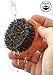 BEARDED BEN premium quality teak beard brush with 100% natural boar bristles, perfectly grooms and massages to ease itchy flaky beards, for use with beard oil, beard butter or beard balm with 2 years’ satisfaction guaranteed