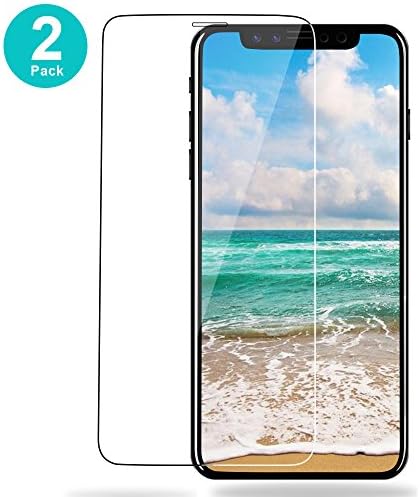 iPhone X Screen Protector, [2 Pack] Villstar HD Tempered Glass Screen Protector Film for iPhone X, [2.5D Full Coverage] [Case Friendly] [Anti Scratch] [Easy Install] for iPhone X Screen Protector
