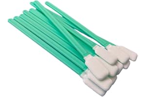 TAEING 50 Stück Schaumstoff-Reinigungstupfer, quadratische rechteckige Schaumstoff-Reinigungsstäbchen für Tintenstrahldrucker, Druckkopf, Kamera, optische Linse, optische Geräte