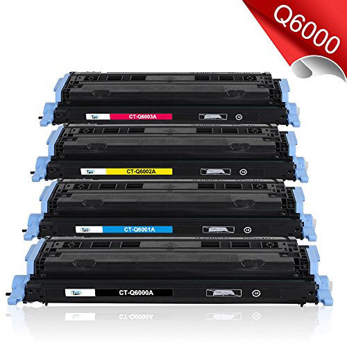 Cool Toner kompatibel Toner fuer Q6000A Q6001A Q6002A Q6003A(HP 124A) fuer HP Color Laserjet 2600, 2605, 1600, CM1016, CM1017(K-2500, C/M/Y-2000 seiten) - 2