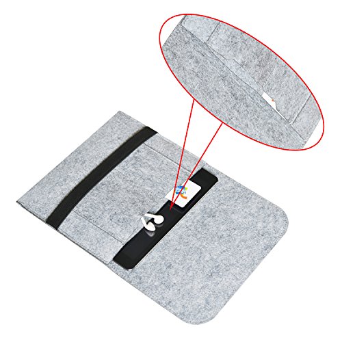 iProtect Schutzhülle iPad Filz Sleeve Hülle Laptop Tasche grau - 6