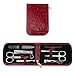 THREE SWORDS • Exclusive 8-Piece MANICURE - PEDICURE - GROOMING - NAIL CARE set / kit / case • basic standard quality